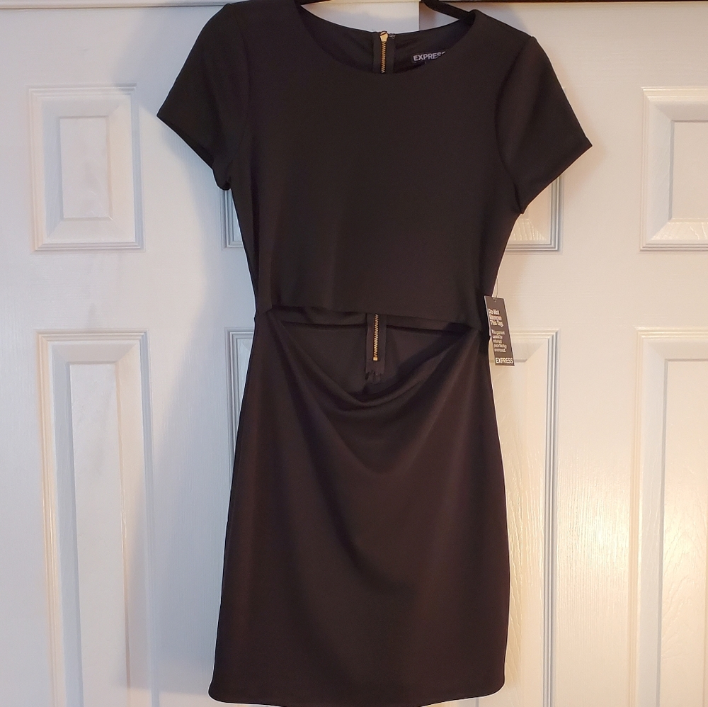 Express sexy lbd black dress nwt 6